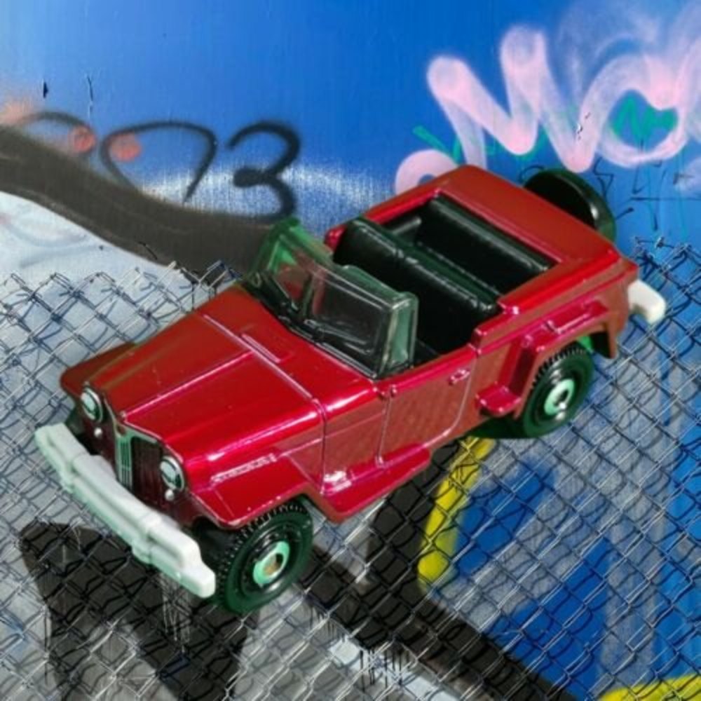 1948 Willys Jeepster Luzon Red! Willys-Overland Jeep toy diecast 1949 1950❤